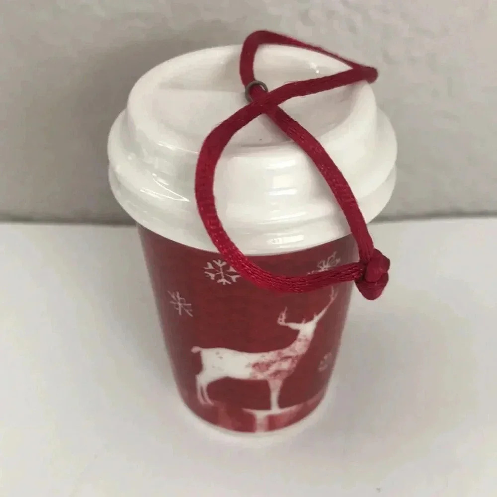 Starbucks Red Reindeer Ornament - Picture 4 of 4